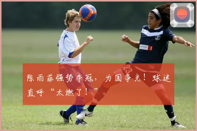 陈雨菲强势夺冠，为国争光！球迷直呼“太燃了！”